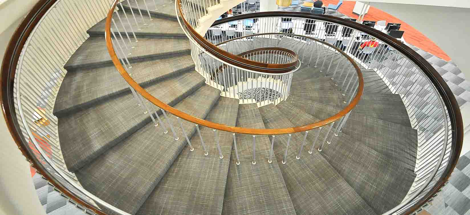 San Jacinto College Central Library Staircase