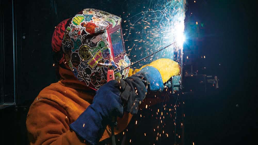 Welding Student