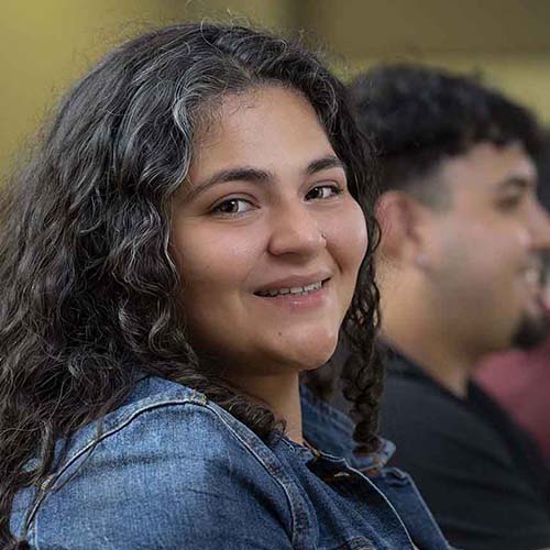 smiling student
