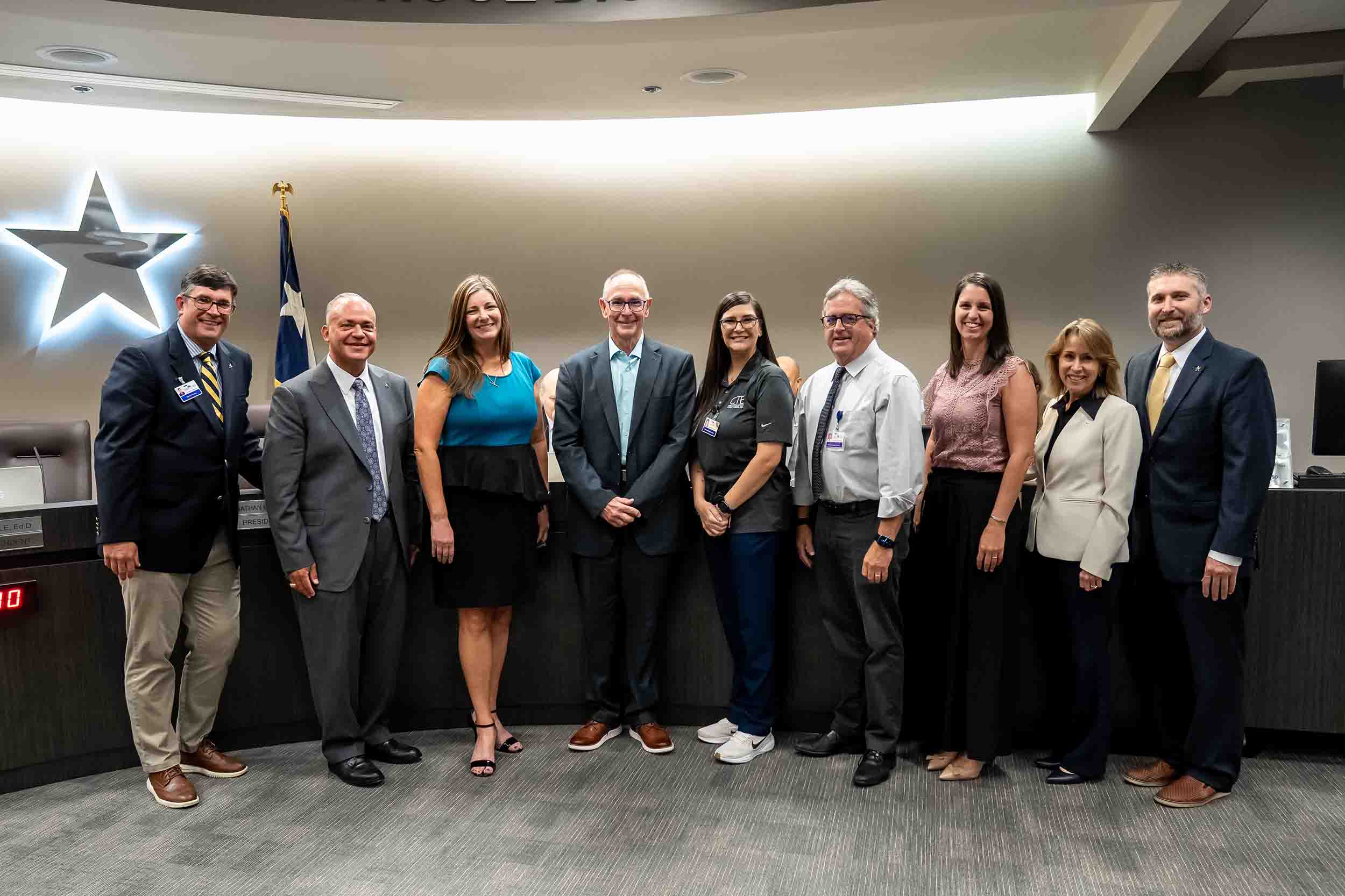 CCISD board honoree audio engineering
