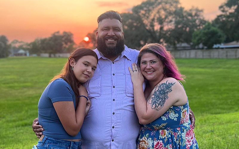 San Jacinto College graduate Tabitha Godinez and her family